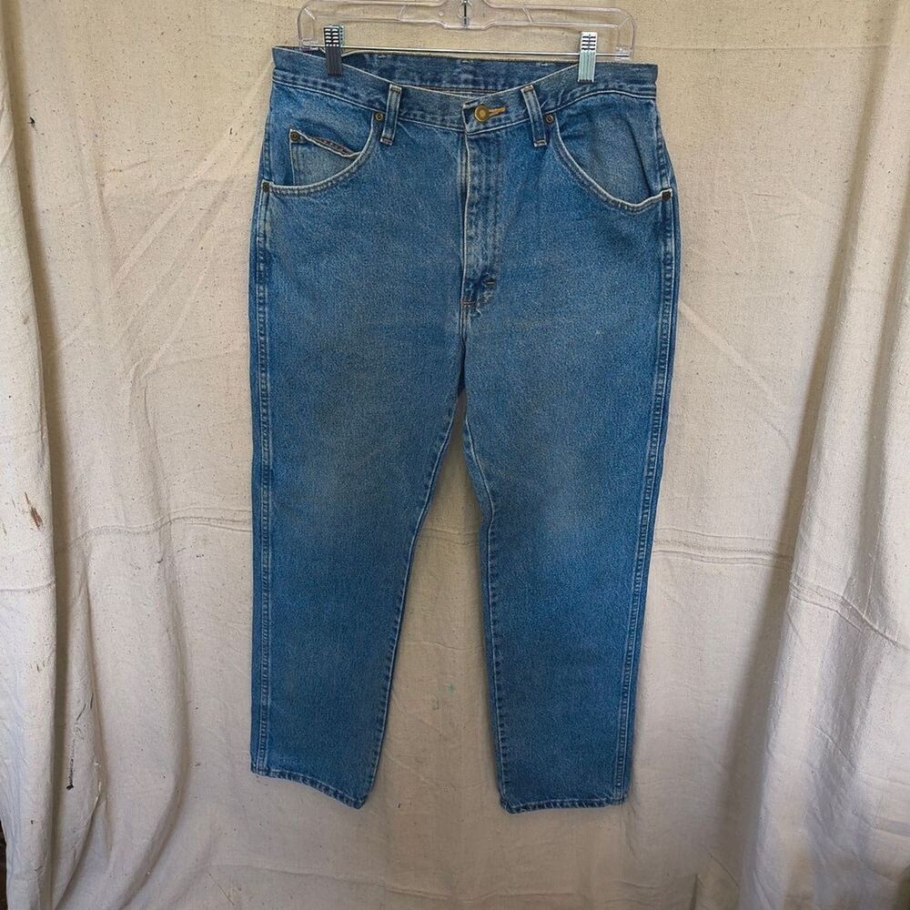 Wrangler Men's 34x32 Classic Blue Denim Jeans